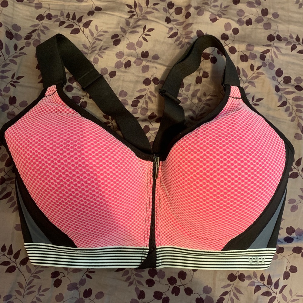 VSX Victoria’s Secret Sport Sports Bra Pink Mesh